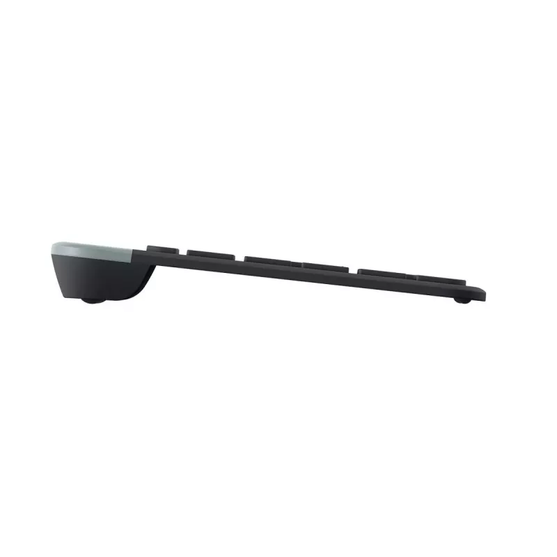 LOGITECH MK470 belaidė klaviatūra ir pelė – kompaktiškas rinkinys (grafitas, AZERTY belgų išdėstymas)