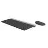 LOGITECH MK470 belaidė klaviatūra ir pelė – kompaktiškas rinkinys (grafitas, AZERTY belgų išdėstymas)