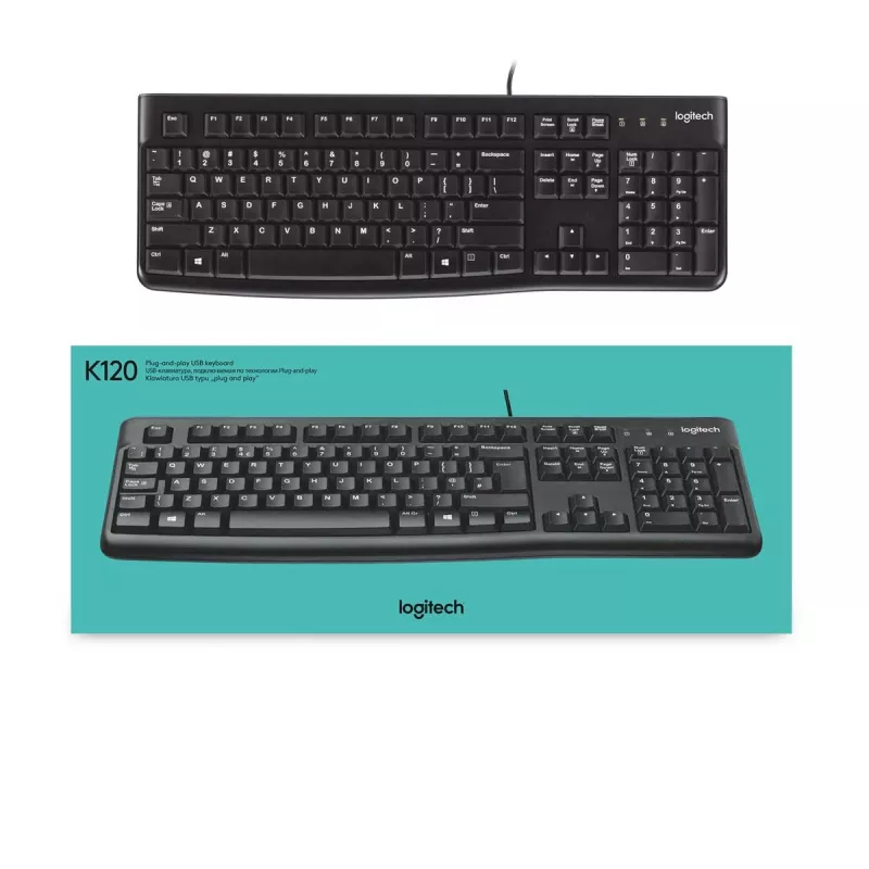LOGITECH K120 klaviatūra - AZERTY Belgijos