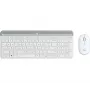 LOGITECH MK470 belaidė klaviatūra ir pelė, šviesiai pilka, QWERTZ Vokietijos išdėstymas