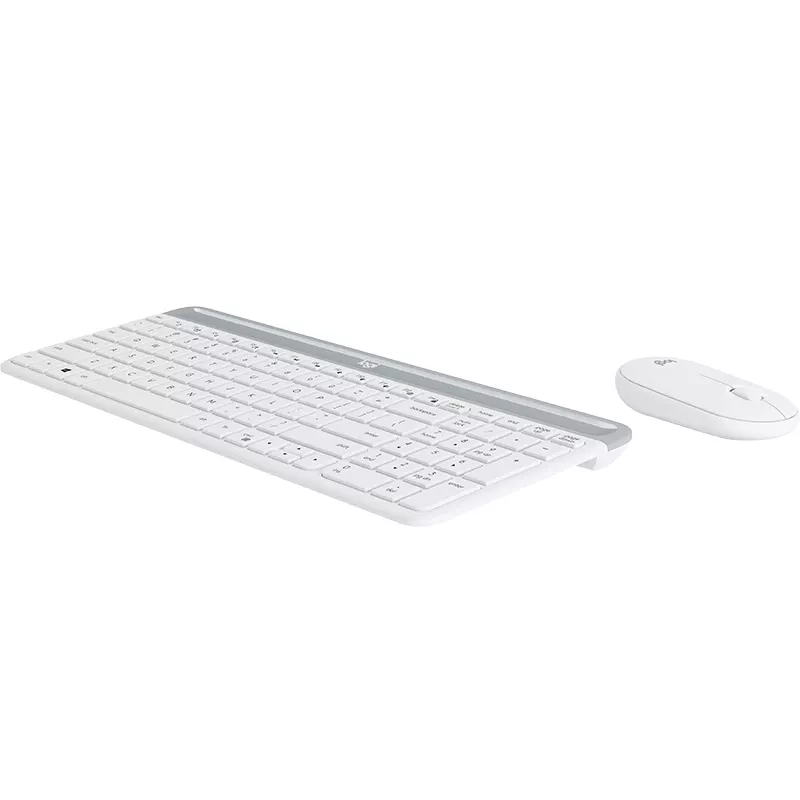 LOGITECH MK470 belaidė klaviatūra ir pelė, šviesiai pilka, QWERTZ Vokietijos išdėstymas