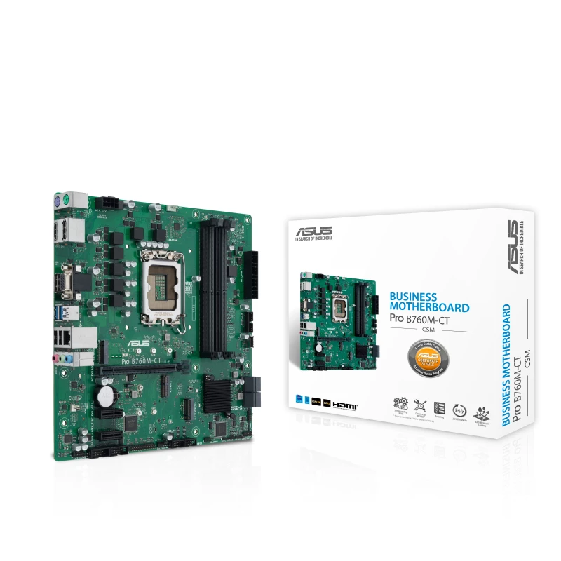 ASUS PRO B760M-CT-CSM Intel B760 LGA 1700 micro ATX pagrindinė plokštė