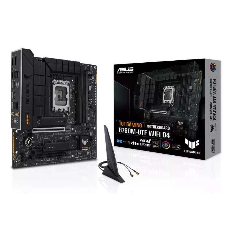 ASUS TUF GAMING B760M-BTF WIFI D4 Intel B760 LGA 1700 micro ATX pagrindinė plokštė