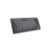 LOGITECH MX Mechanical Mini belaidė apšviesta klaviatūra – grafito spalva, lietimui jautrūs tylūs mygtukai, QWERTZ Suisse