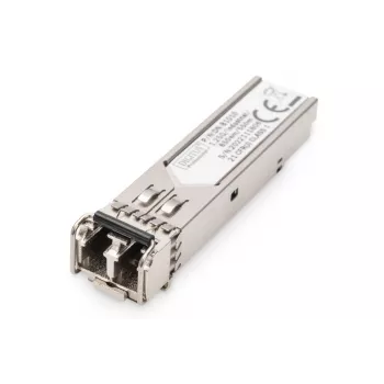 DIGITUS 1.25 Gbps SFP modulis, iki 550 m daugiamodis, LC Duplex jungtis, pramoninė versija 1000Base-SX, 850 nm