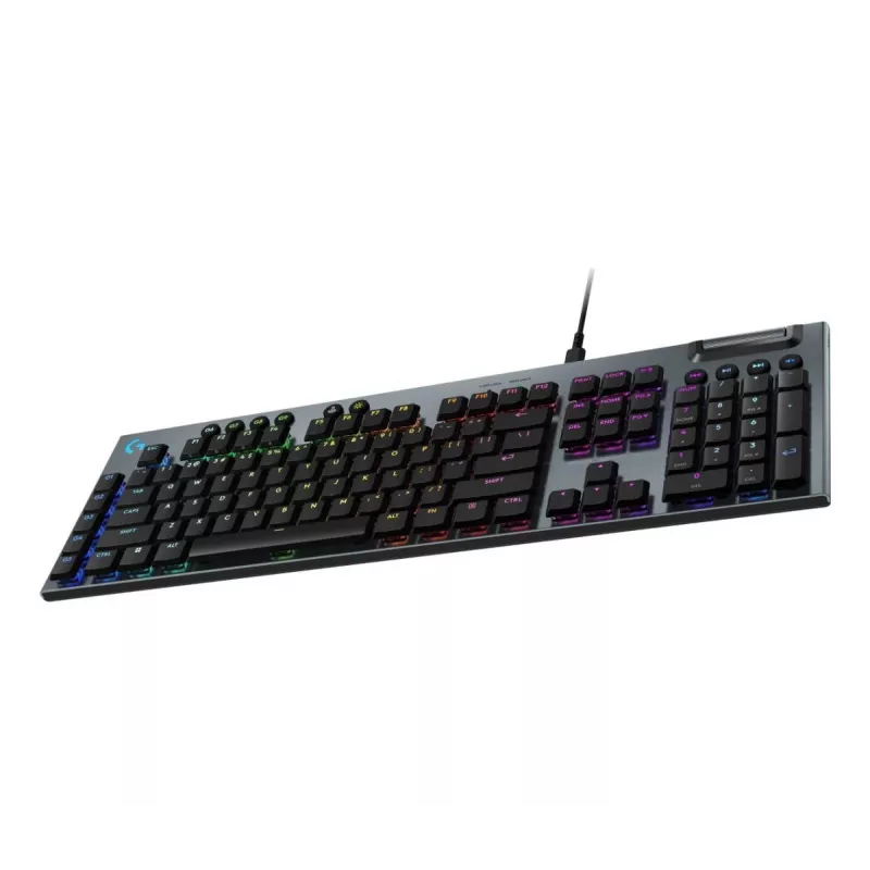Logitech G915 X USB-A laidinė žemo profilio žaidimų klaviatūra, taktilinė, juoda, QWERTY JAV