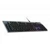 Logitech G915 X USB-A laidinė žemo profilio žaidimų klaviatūra, taktilinė, juoda, QWERTY JAV