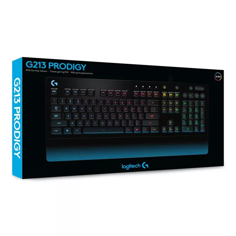 LOGITECH G213 Prodigy žaidimų klaviatūra USB - Azerty Belgian