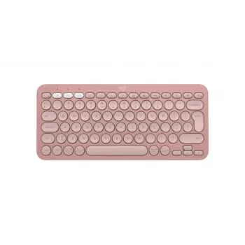 LOGITECH Pebble Keys 2 K380s - Kompaktiška belaidė klaviatūra - Tonal Rose - Qwerty Int