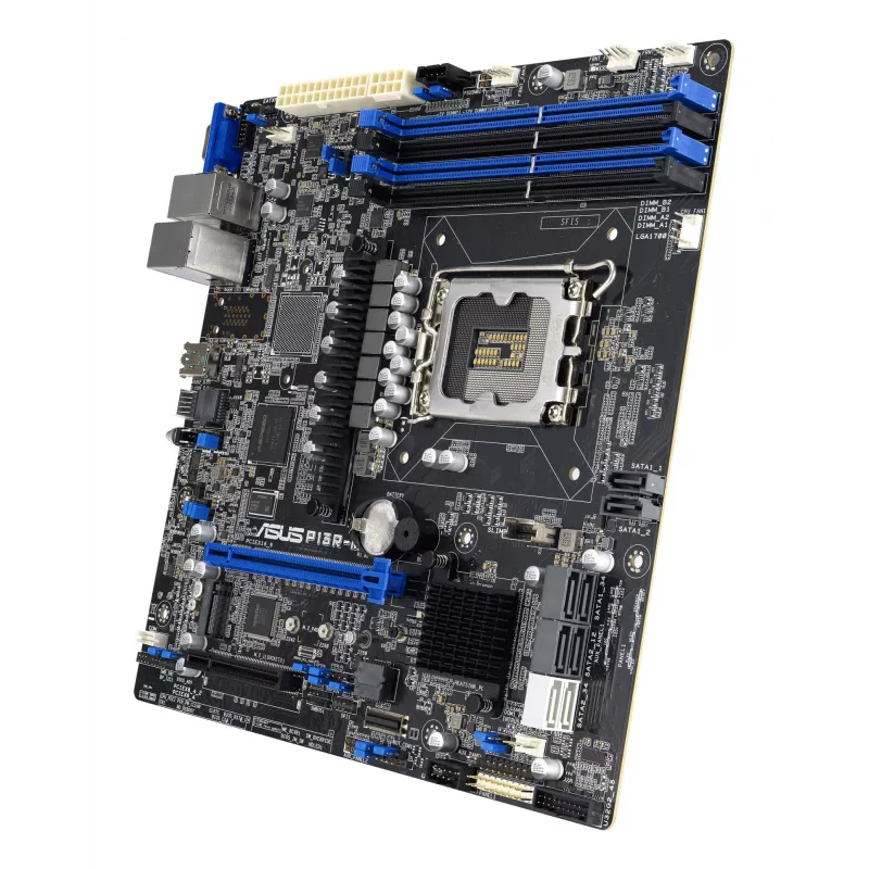 Motininė plokštė ASUS P13R-M Intel C262 LGA 1700 micro ATX, DDR5, 4 DIMM, 128GB, 8x SATA III, 1x M.2, 2x LAN