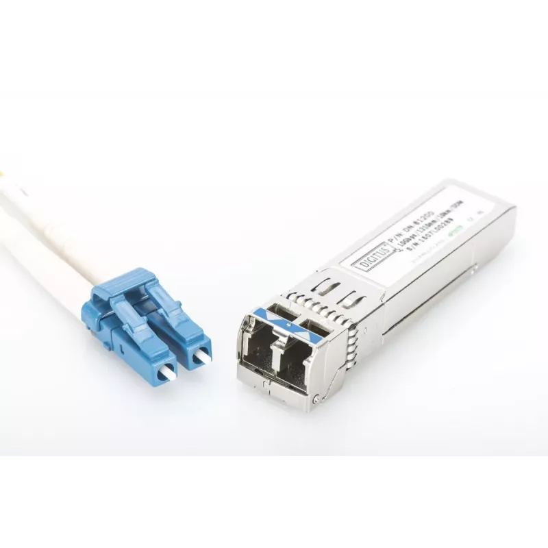 DIGITUS SFP+ 10G MM 850nm 300m su DDM LC jungtimi, energijos sąnaudos < 1W, 850nm VCSEL lazeris
