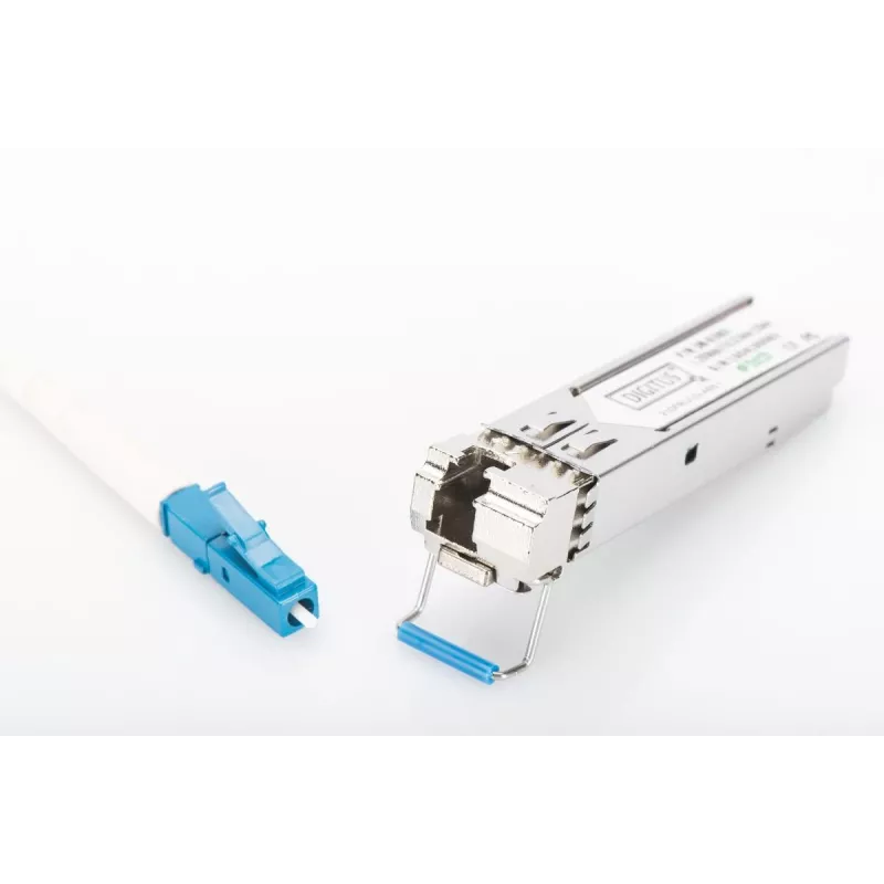 DIGITUS 1.25 Gbps BiDi WDM SFP modulis, iki 20 km su DDM palaikymu, vienmodis, LC Simplex jungtis 1000Base-LX, Tx1310nm/Rx1550nm