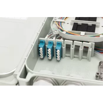 Skaidulinio pluošto paskirstymo dėžė Digitus FTTH/FTTB surinkta OS2 12 skaidulų LC/PC