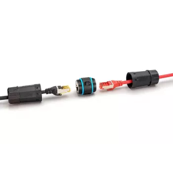 Tinklo laidas Digitus DN-93905-OD RJ45 į RJ45 CAT 6A 1m Juodas