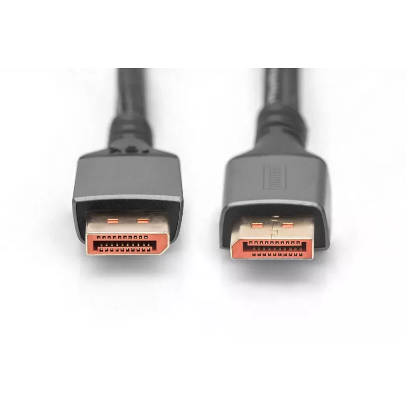 DIGITUS PREMIUM DisplayPort 2.1 jungiamasis laidas - M/M 1m 16K UHD 80G aliuminio korpusas