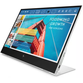 Nešiojamas monitorius HP E-Series E14 G4, 35,6 cm (14 colių), 1920 x 1080 pikselių, Full HD, LCD, 5 ms, sidabrinis