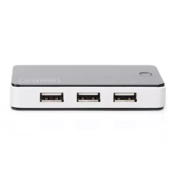 DIGITUS USB 2.0 7 prievadų šakotuvas juodas (da-70222)
