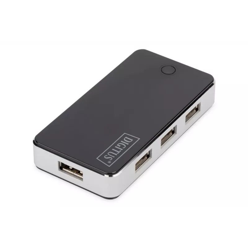 DIGITUS USB 2.0 7 prievadų šakotuvas juodas (da-70222)