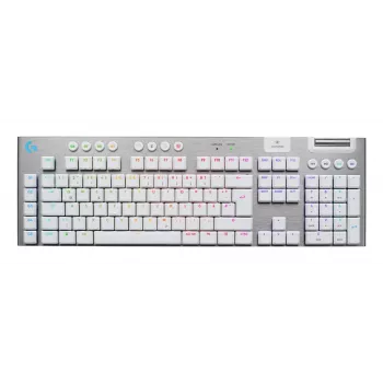 Logitech G G915 X LIGHTSPEED klaviatūra, belaidė, USB, RF, Bluetooth, QWERTZ, vokiškas išdėstymas, balta