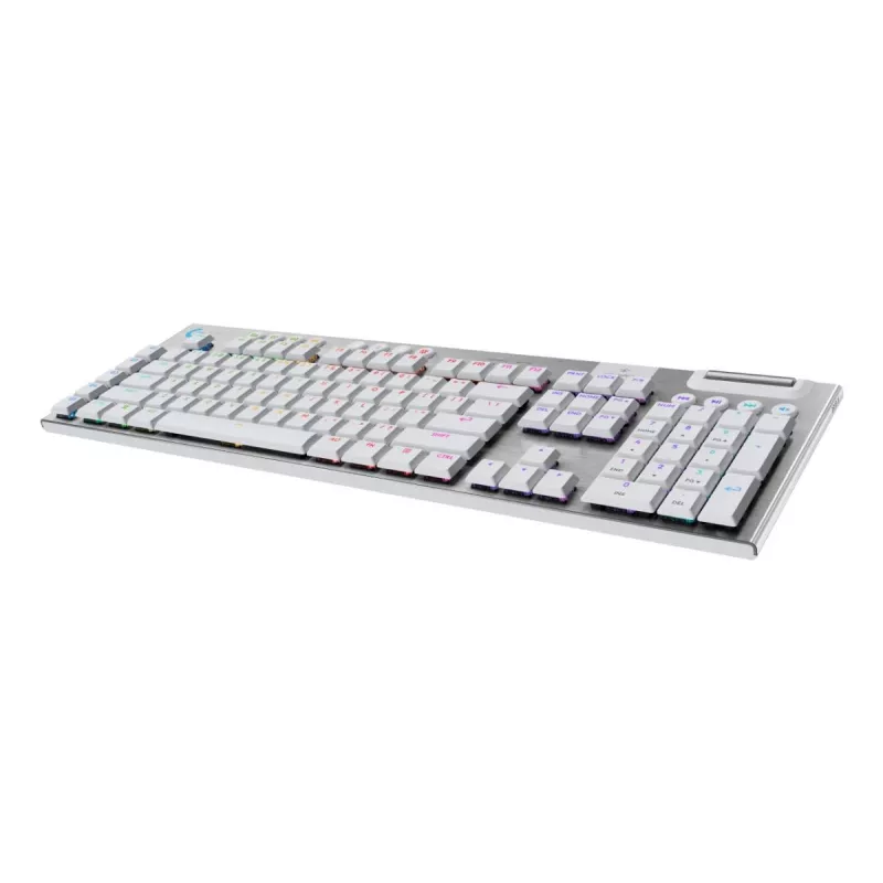 Logitech G G915 X LIGHTSPEED klaviatūra, belaidė, USB, RF, Bluetooth, QWERTZ, vokiškas išdėstymas, balta