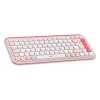 LOGITECH POP Icon Combo - Rožinė ir Balta - belaidis klaviatūros ir pelės rinkinys (QWERTZ vokiškas išdėstymas)