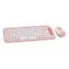 LOGITECH POP Icon Combo - Rožinė ir Balta - belaidis klaviatūros ir pelės rinkinys (QWERTZ vokiškas išdėstymas)