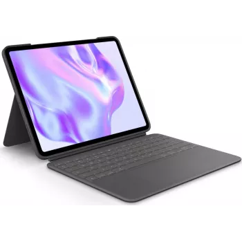LOGITECH Combo Touch iPad Pro 13 col. M4 pilka QWERTY US Int