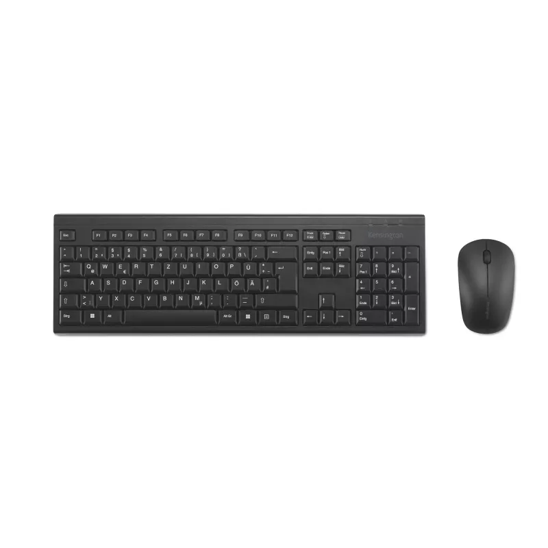 Belaidis klaviatūros ir pelės rinkinys Kensington KM150 EQ K75562DE, QWERTZ, juodas
