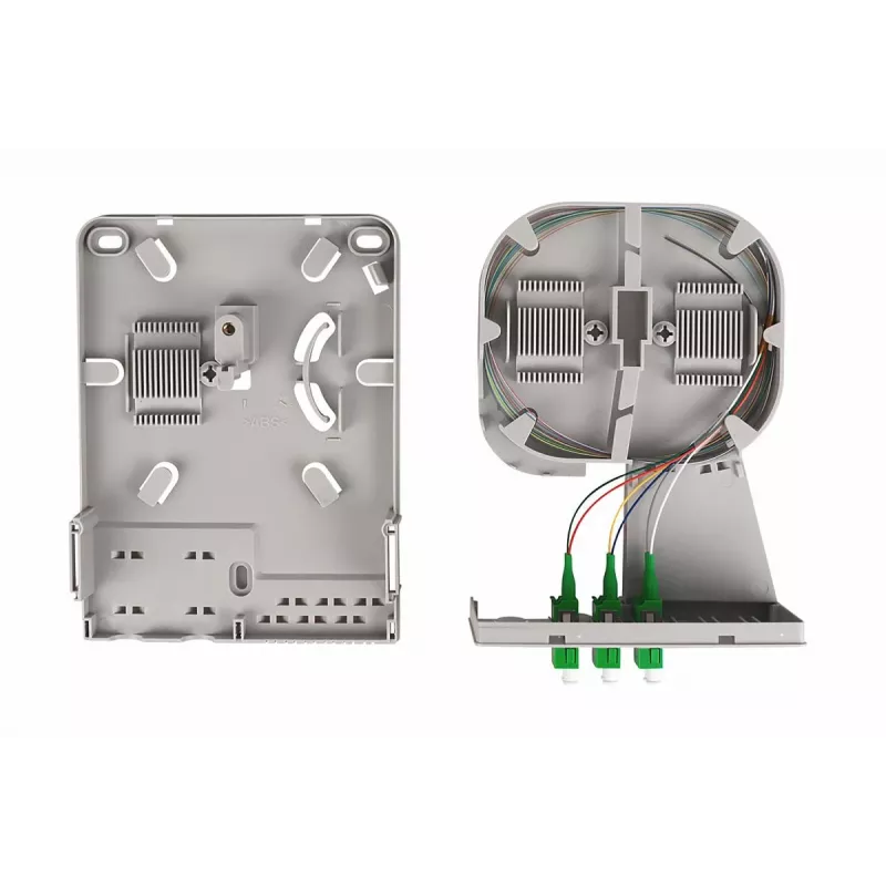 DIGITUS FTTH namų paskirstymo dėžutė, 3x LC/APC Duplex OS2, IP54, paruošta suvirinimui