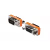 DIGITUS Zero Modem adapteris, D-Sub9 metalinis korpusas, M/F, su šešiabriauniais varžtais