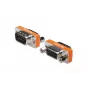 DIGITUS Zero Modem adapteris, D-Sub9 metalinis korpusas, M/F, su šešiabriauniais varžtais