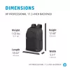 HP Professional 17,3 col. kuprinė, kuprinė, 740 g