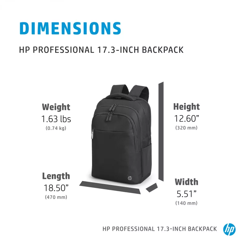 HP Professional 17,3 col. kuprinė, kuprinė, 740 g
