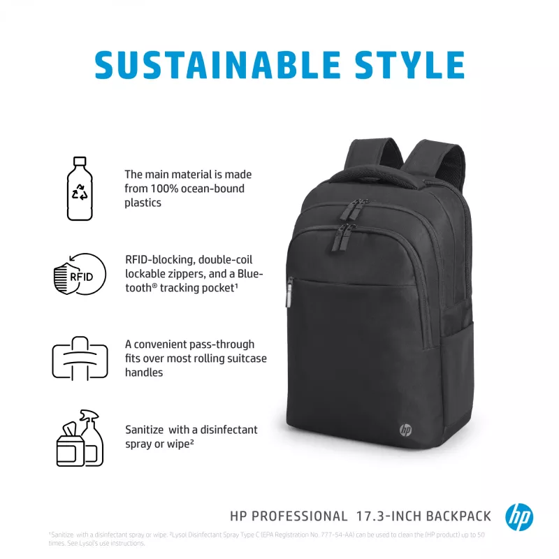 HP Professional 17,3 col. kuprinė, kuprinė, 740 g