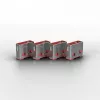 Lindy USB prievadų blokavimo kištukai (be rakto) – 10 vnt., rožiniai