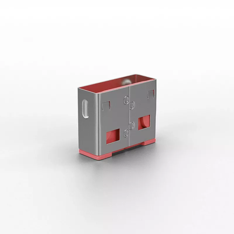 Lindy USB prievadų blokavimo kištukai (be rakto) – 10 vnt., rožiniai