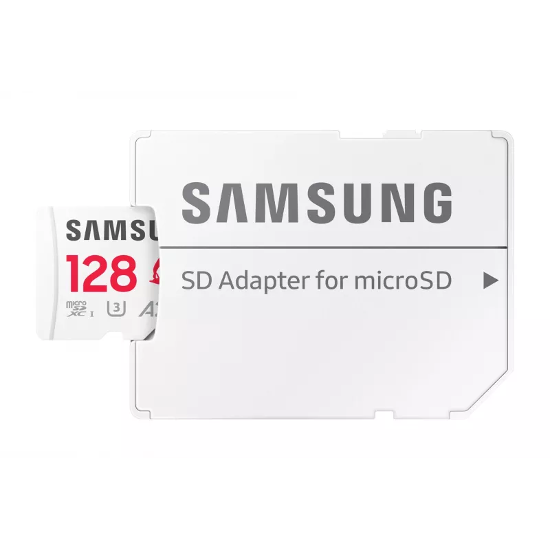 MicroSDXC atminties kortelė Samsung MB-MD128S, 128 GB, UHS-I, Class 10, U3, skaitymas iki 180 MB/s, rašymas 130 MB/s