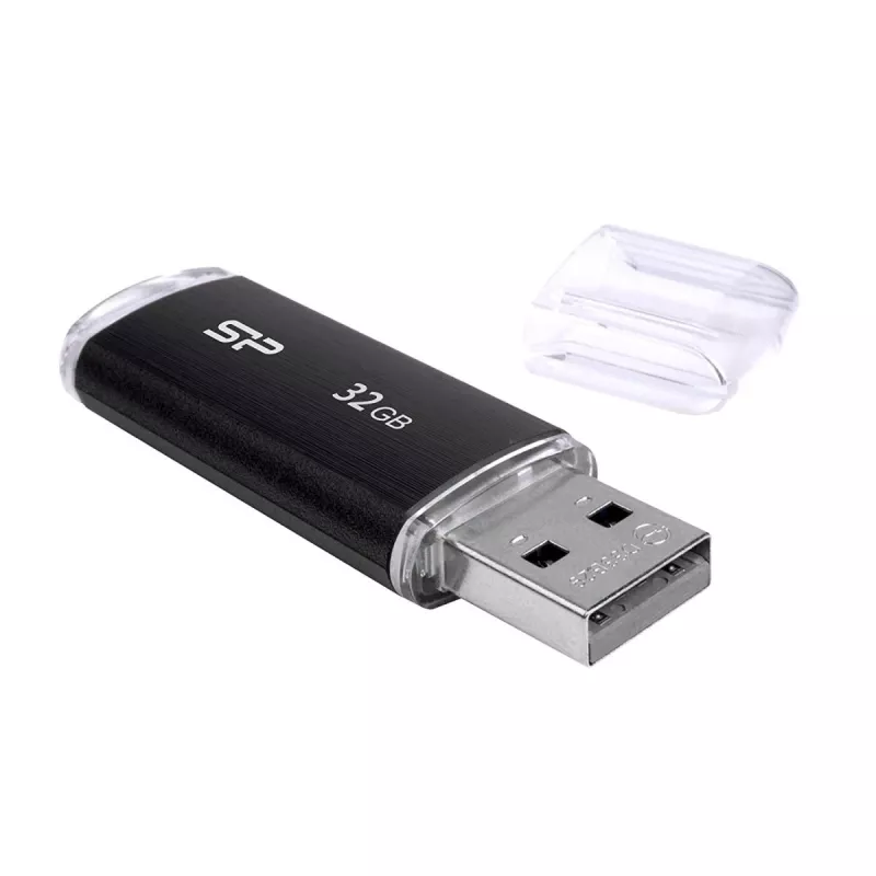 SILICON POWER Ultima U02 - 32GB USB atmintukas - USB 2.0 - Juodas
