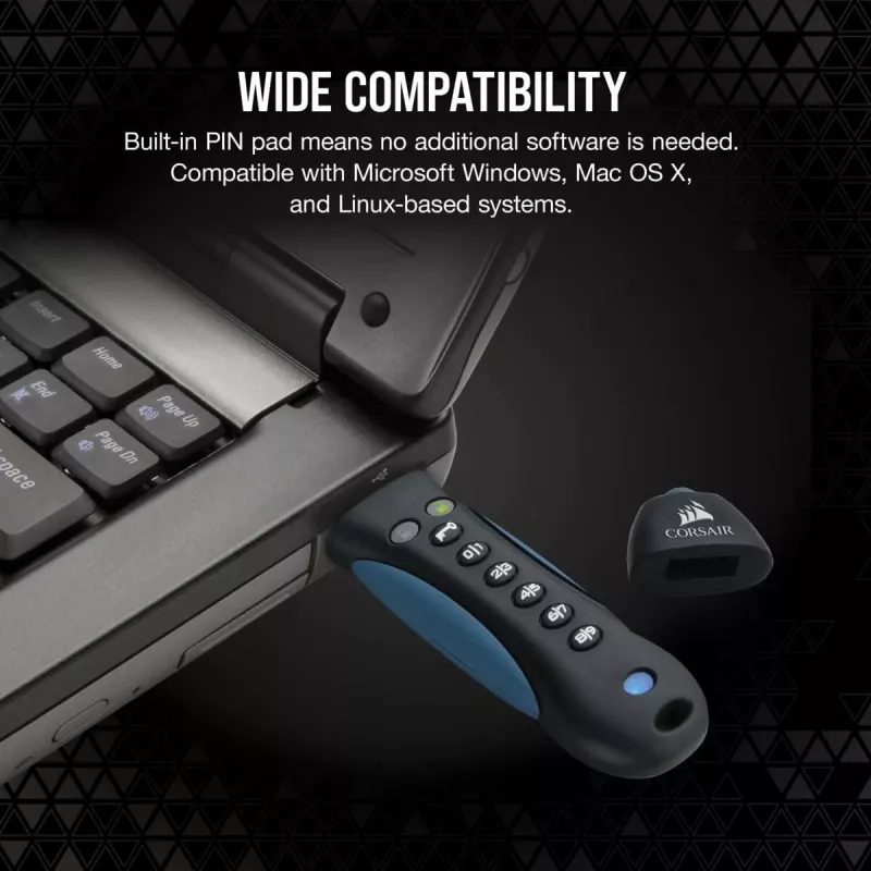 CORSAIR Flash Padlock 3 Secure 256GB USB atmintukas USB 3.0
