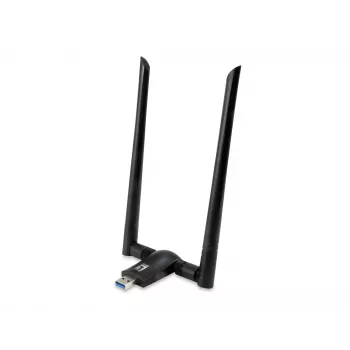 LevelOne WUA-1810E belaidis USB tinklo adapteris, AC1200, dviejų juostų, 1-13 kanalas