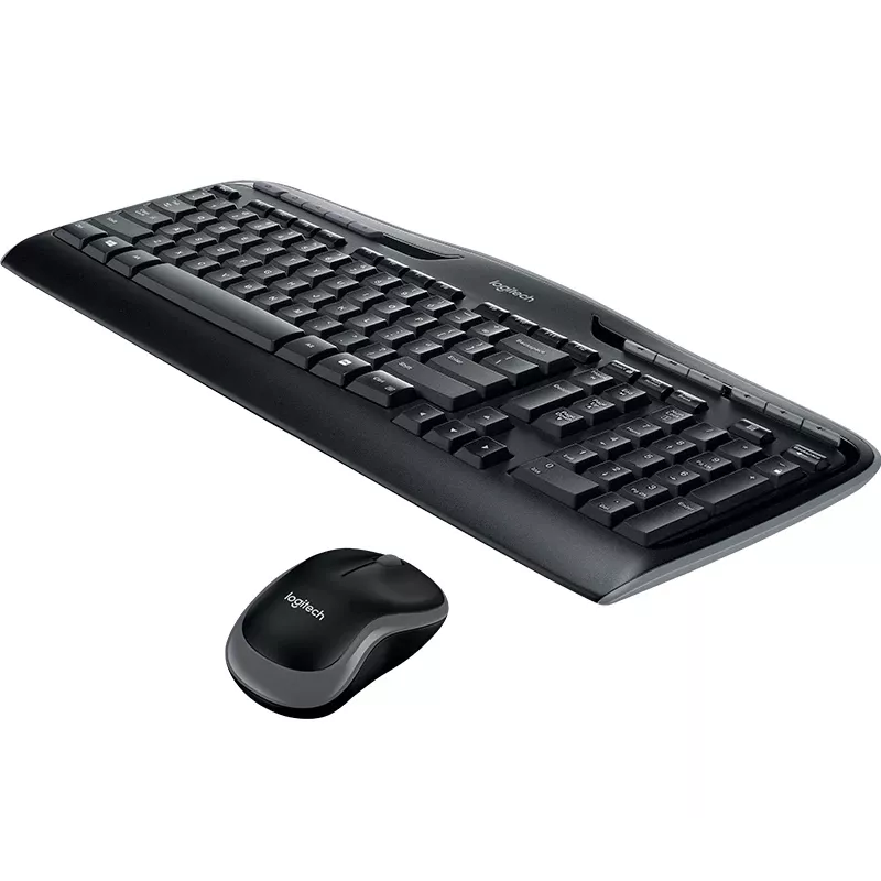 LOGITECH Wireless Desktop MK330 - Juoda - Qwerty UK