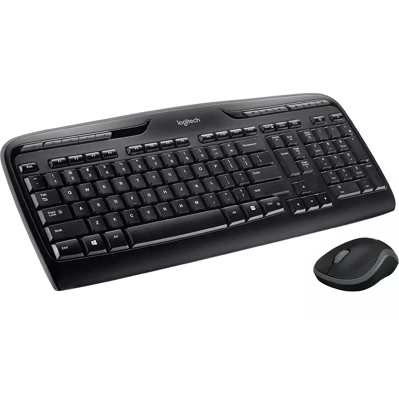LOGITECH Wireless Desktop MK330 - Juoda - Qwerty UK