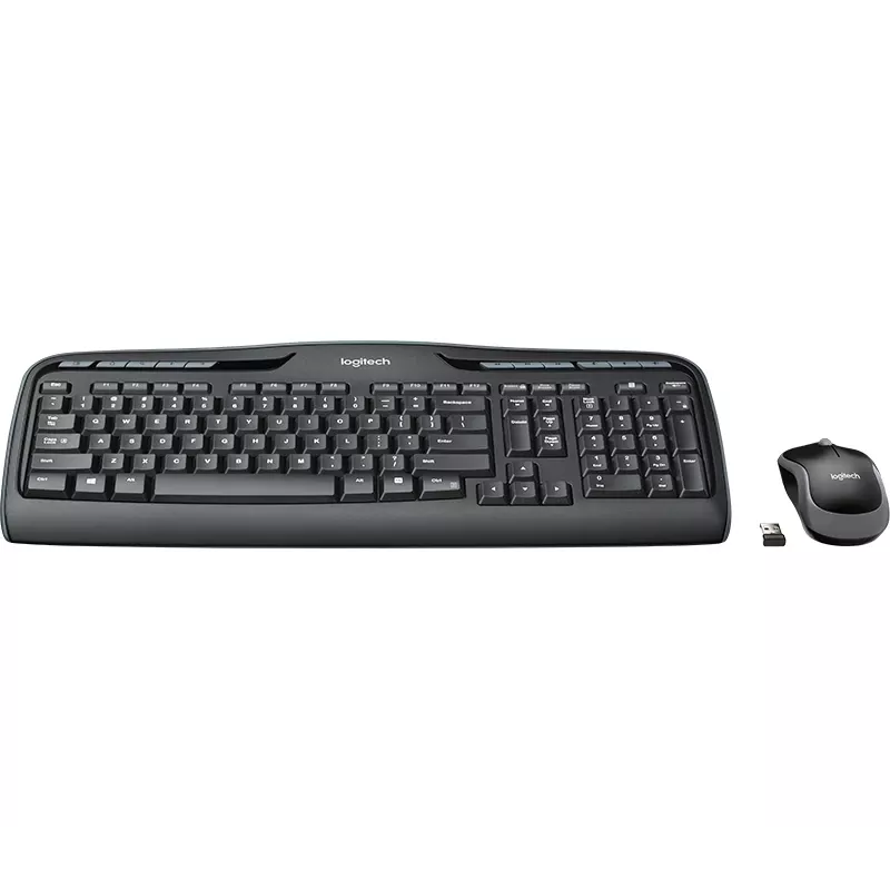 LOGITECH Wireless Desktop MK330 - Juoda - Qwerty UK