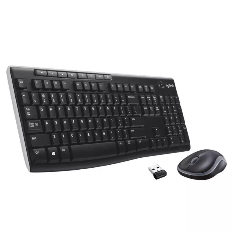 LOGITECH Wireless Desktop Mk270 - Qwertzu Swiss-Lux-lux belaidis klaviatūros ir pelės rinkinys