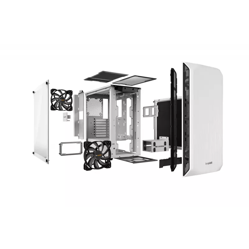 be quiet! Pure Base 500 Window White korpusas