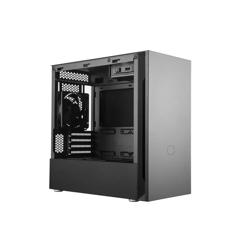 COOLER MASTER Silencio S400 Mini Tower korpusas juodas be stiklo