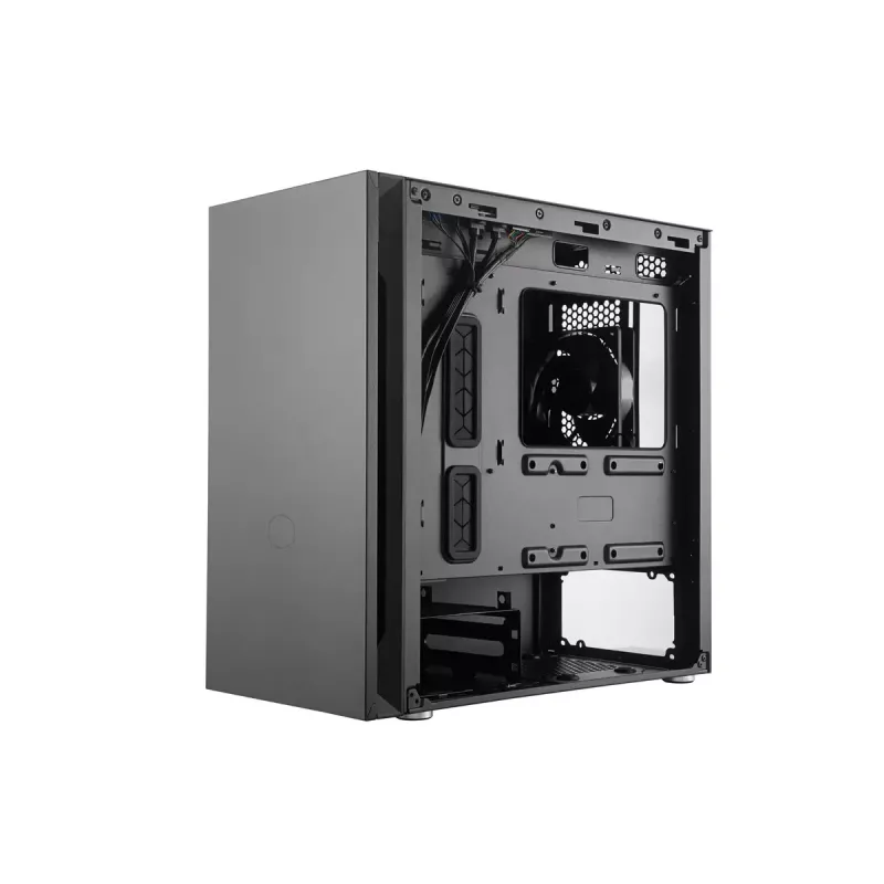 COOLER MASTER Silencio S400 Mini Tower korpusas juodas be stiklo
