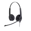 Jabra BIZ 1500 Duo QD EMEA, laidinis ausinių rinkinys biurui ir skambučių centrams, 20–4500 Hz, 74 g, juodos spalvos