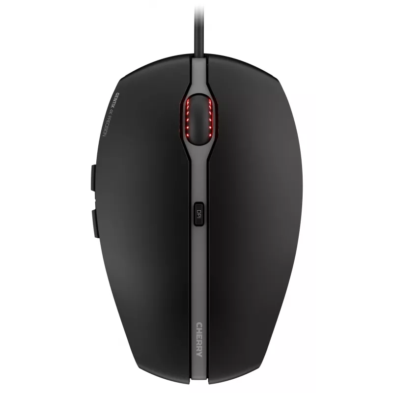 CHERRY GENTIX 4K laidinė pelė, juoda, USB, ambidekstrinė, optinė, 3600 DPI