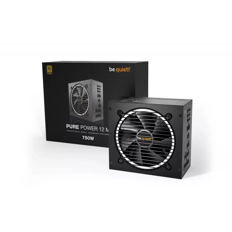 be quiet Pure Power 12 M maitinimo blokas 750 W 20+4 pin ATX ATX juodas